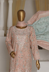 HZ Textiles Khaddar Embroidered Unstitched 3 Piece Suit PKP-01 - Winter Collection