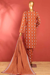 Khaddar Prints Stitched 3 Piece Suit PKP-101A - Ready to Wear