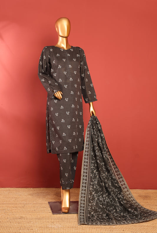 Khaddar Prints Stitched 3 Piece Suit PKP-102A - Ready to Wear
