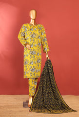 Khaddar Prints Stitched 3 Piece Suit PKP-103A - Ready to Wear