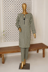 HZ Textiles Khaddar Embroidered Unstitched 3 Piece Suit PKP-02 - Winter Collection
