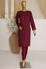 HZ Textiles Khaddar Separates Unstitched 2 Piece Suit PKS-1005-A - Winter Collection