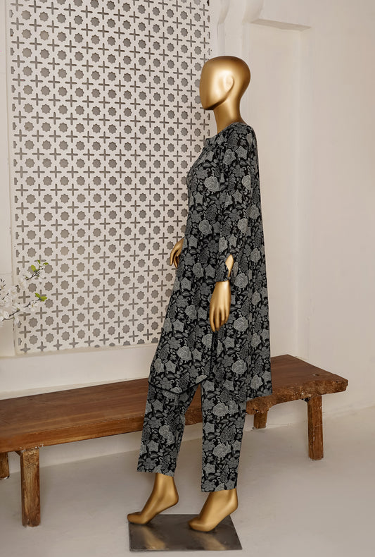 HZ Textiles Khaddar Separates Unstitched 2 Piece Suit PKS-1002-A - Winter Collection