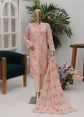 HZ Textiles Premium Dhagakari Collection Unstitched 3 Piece PDK-49- Summer Collection