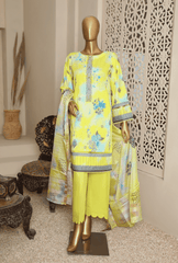 Organic Embroidered Collection by HZ Textile 3 Piece Lawn Suit OCE 18400- Summer Collection