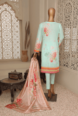 Organic Embroidered Collection by HZ Textile 3 Piece Lawn Suit OCE 18401- Summer Collection