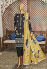Organic Embroidered Collection by HZ Textile 3 Piece Lawn Suit OCE 18402- Summer Collection