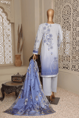 Organic Embroidered Collection by HZ Textile 3 Piece Lawn Suit OCE 18405- Summer Collection