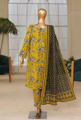 HZ Textiles Premium Khaddar Unstitched 3 Piece Suit PKP-103A - Winter Collection