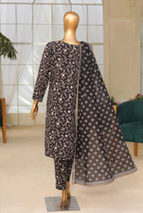 HZ Textiles Premium Khaddar Unstitched 3 Piece Suit PKP-105A - Winter Collection