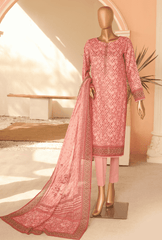 Digital Printed Collection by HZ Textile 3 Piece Lawn Suit Unstitched PPC-122- Summer Collection