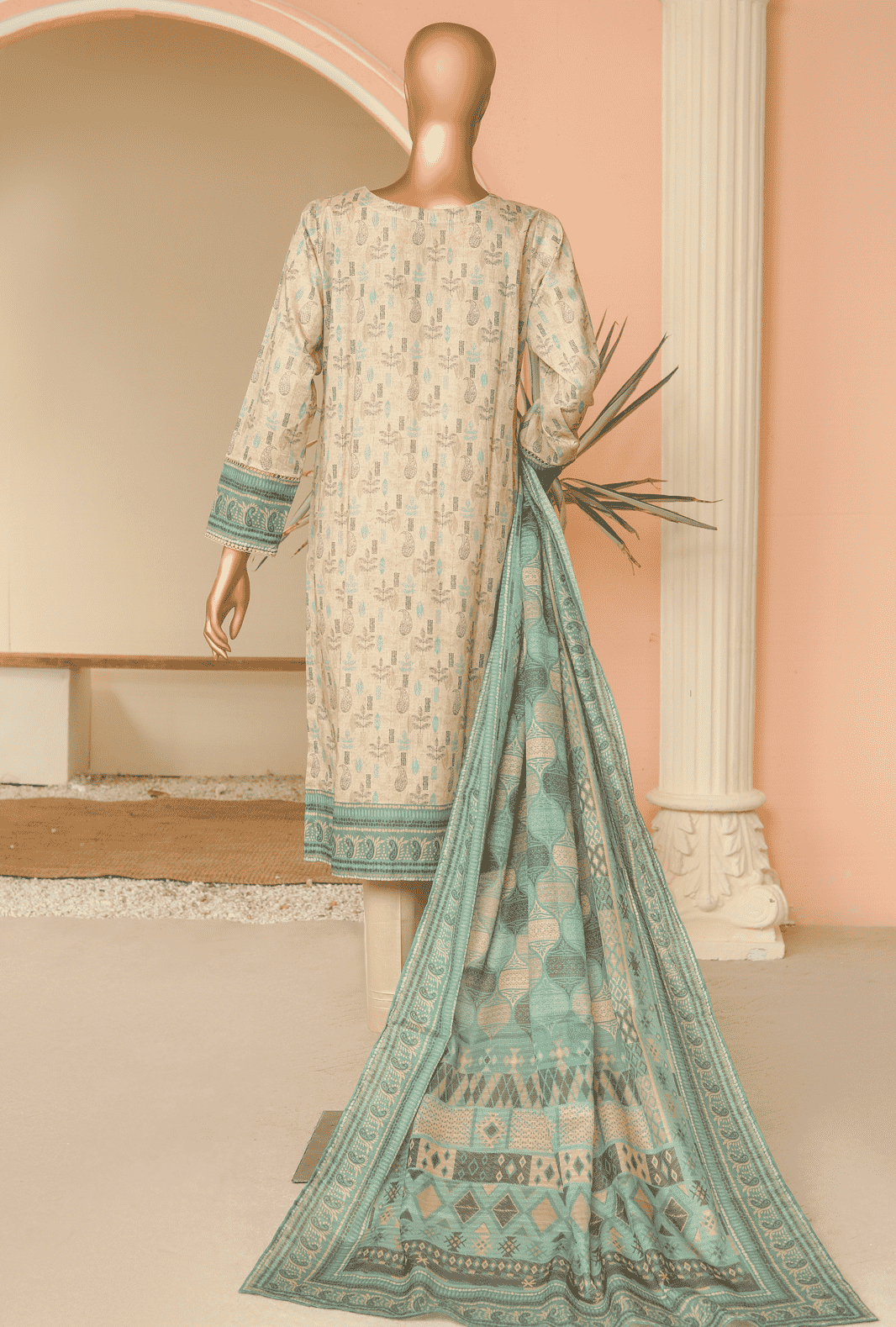 Digital Printed Collection by HZ Textile 3 Piece Lawn Suit Unstitched PPC-125- Summer Collection