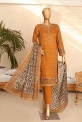 Digital Printed Collection by HZ Textile 3 Piece Lawn Suit Unstitched PPC-126- Summer Collection