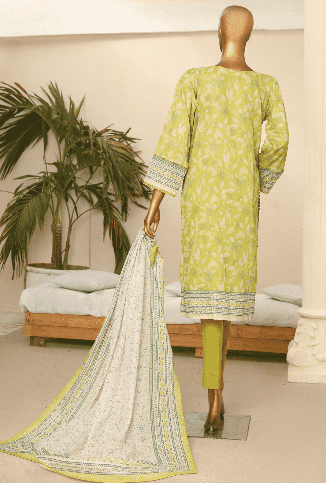 Digital Printed Collection by HZ Textile 3 Piece Lawn Suit Unstitched PPC-127- Summer Collection