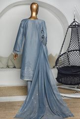 HZ Textiles Valencia Jacquard Unstitched 3 Piece Suit VJ-05 - Winter Collection