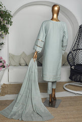 HZ Textiles Valencia Jacquard Unstitched 3 Piece Suit VJ-06 - Winter Collection