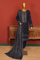 Karandi Embroidered Collection Unstitched 3 Piece Suit KSC-02- Winter Collection